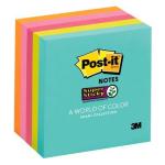 3M Post-It Super Sticky Notes 654-5SSMIA - Miami Single Pack of 5 Pads