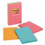 3M 70007052783 Post-it Lined Notes 660-3AN 101x152mm Poptimistic (Cape Town) - 3 Pack