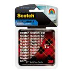 3M 70009128359 Scotch Restickable Mounting Tabs R100 25x25mm - 18 Pack