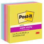 3M Post-it Super Sticky Notes 654-5SSJOY - 76mm x 76mm - Summer Joy 5 Pack
