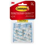 3M 11243 Command Hook 17065CLR-6ES Medium Clear Wire, Pack of 6