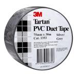 3M AT010575267 Tartan Duct Tape 1353 Silver Grey 75mm x 30m