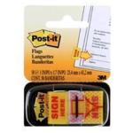 3M Post-it 680-9 Sign Here Flags 25x43mm
