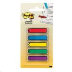 3M Post-It 684 Arrow Flags - 12 x 43mm - Assorted Blue / Green / Purple / Red / Yellow