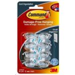 3M Command Cord Organisers Small, Clear Strips