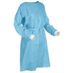 Matthews MPH30490 Polypropylene Coated Isolation Gown - Blue, 1200mm x 1400mm, 40gsm (40)  Liquid Proof 1 Gown/Pack 40 Gowns/Box 40 Boxes/Pallet, priced for Per Each, MOQ is 1 Box