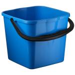 Matthews MPH33558 Plastic Square Bucket - Blue, 12L Capacity (24)   1 Bucket/Pack 24 Buckets/Boxpriced Per Each, MOQ 1 Bucket