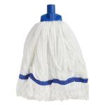 Matthews MPH33622 Looped Microfibre Mop Head - White/Blue, 25mm x 350g / 330mm (12) 1 Head/Pack 12Heads/Box priced Per Each, MOQ 1 Unit