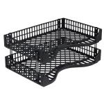Okin ODTBLK Okin Document Tray Black, Pack of 2
