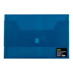 Okin DW330BE Okin Document Wallet FC Velcro Closure Blue