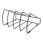 Okin File Rack Triangular - 4 Slots - Black