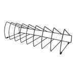 OSC File Rack Triangular - 8 Slots Black
