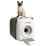 Paw Swing AutoComb Pro Auto-Groomer Smart Size Adaptation - One Machine for All Cats, Hands-Free Grooming  No Electricity Needed