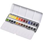 Blockx 41624BXC  Watercolour Half Pan Metal Box 24 Set