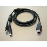 VPOS CADIUSB24V Y Cable 24V PUSB to HOSIDEN & USB B 1.8M black