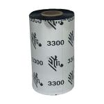 Zebra J3300BK11030 WAX/RESIN RIBBONs J3300 Wax/Resin Ribbon Black 110mm x 300m