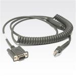 Zebra CBA-RF2-C09ZAR Cable Data Scanner RS232 2.8M LOW TEM CLD Serial Data Transfer Cable - 9 ft Serial Data Transfer Cable for Barcode Scanner - DB-9 Female