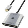 Promate MEDIASWITCH-H3 3-in-1 Triple HDMI Splitter with 0.5M Cable Supports 4K 60Hz - Manual Switch to Toggle Bewtween Displays - Plug & Play - Compatible with Both Mac OS & Win OS Promate MEDIASWITCH-H3 3-in-1 Triple HDMI Splitter with 0.5M Cable Supports 4K 60Hz - Manual Switch to Toggle Bewtween Displays - Plug & Play - Compatible with Both Mac OS & Win OS