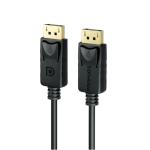 Promate DPLINK-200 8K 60Hz - 32.4Gbps DisplayPort Cable - 2m - Black Secure Clip Lock - Dynamic HDR - 3D Video - PVC