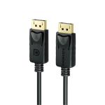 Promate DPLINK-300 8K 60Hz - 32.4Gbps DisplayPort Cable - 3m - Black Secure Clip Lock - Dynamic HDR - 3D Video - PVC