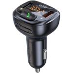 Promate SMARTUNE-4 Wireless In-Car FM Transmitter with Handsfree & QC3.0 - Bult-in Mic, Bluetooth, SD CardSlot, Frequency Range 87.5-108MHz, Output 5V/2.4A - Black Colour