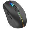 Promate KITT.BLK Ergonomic Wireless Optical Mouse - Black LED Rainbow Lights - 500mAh Rechargable Battery - 10mRange - Plug & Play - Supports 800/1200/1600 DPI High Precision - Amidextrous Design Promate KITT.BLK Ergonomic Wireless Optical Mouse - Black LED Rainbow Lights - 500mAh Rechargable Battery - 10mRange - Plug & Play - Supports 800/1200/1600 DPI High Precision - Amidextrous Design