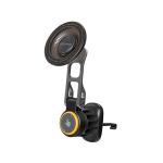 Promate BRIDGEMOUNT  MagGrip 360 Rotatable Smartphone Holder with AC Vent Mount. Secure Anti-Slip Mount, For AC Vents, Metal Ring Included, Quick Magnetic Alignment. Black