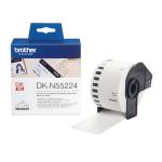 Brother Non-adhesive Paper Tape - 54 mm Width x 30.50 m Length - 1 Roll - Paper -DirectThermal-White