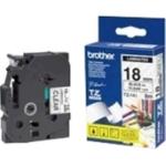 Brother TZe141 18mm x 8m Standard laminated Blac