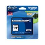 Brother genuine TZe211 6mm x 8m Standard laminated Black