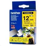 Brother TZEFX631 12mm BLK on YELLOW flexible tape