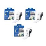 Brother Genuine DK-11201 Black on White, 29mm x 90mm Label Roll Value Pack 3pcs 400 labels per roll for QL-580N, QL810W,QL800 ,QL820NWB,QL1110NWB,QL-1050 ,QL700