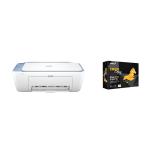 HP Home Printer Startup Pack Included one 2820E MFP Inkjet Printer & 500 Sheet A4 Paper Print / Copy / Scan - MFP - Instant Ink Enabled: Sign up to Instant Ink get 3 Free Months of Instant Ink and get 1 Extra Year of HP Customer Support