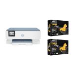 HP Home Office Startup Pack Includes one 7221E Inkjet Printer & 1000 Sheets A4 Paper Print / Scan / Copy - Instant Ink Enabled: Sign up to Instant Ink to get 3 Free Months of Instant Ink and get 1 Extra Year of HP Customer Support
