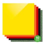 XTool Xtool Materials 3mm, 30 x 30cm Acrylic Sheets Trial Kit (10pcs) Compatible with all xTool machines.