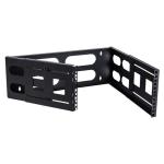 Dynamix DWC-0210-4U 4RU 19" Wall Mount Foldable Bracket. Includes Top & BottomCovers.AdjustableDepthup to 400mm. Max Load 12Kgs. Dimensions 494x183 (WxH). Adjustable arms 236 to 400mm. Colour Black.