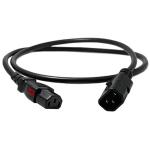 Enlogic ENL-EP8709s C13 to C14 Locking Power Cord - 3m Length - Black