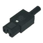 RackPower KNCS18-04 10A C15 IEC 120   HT Socket black