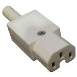 RackPower KNCS18-09 10A C15 IEC High Temperature (120 Degree) White Socket