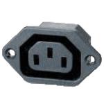 RackPower KNCU12-02 C13 10A Outlet, Screw mount with 6.3mm QC tabs
