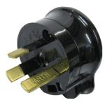 Schneider KNZP19-02 10A Black Side Entry 3 Pin Plug PDL901