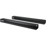 StarTech.com CMVER40UF Vertical Cable Organizer with Finger Ducts - Vertical Cable Management Panel - Rack-Mount Cable Raceway - 0U - 6 ft. - CMVER40UF
