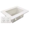 Dynamix AV-RPS03 Recessed Wall Box with 2 x Amdex style outlets. Includes 2 port switched GPO. Suitable for . 70 & 90mm wall cavities. For plaster walls only. Outside face 185x145mm. Recess 166x100mm. Depth 63mm. Dynamix AV-RPS03 Recessed Wall Box with 2 x Amdex style outlets. Includes 2 port switched GPO. Suitable for . 70 & 90mm wall cavities. For plaster walls only. Outside face 185x145mm. Recess 166x100mm. Depth 63mm.