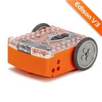 Edison Robot V3.0 Education STEM Internal Rechargeable Battery, Attached USB Cable Cmpatible with LEGO