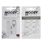 Noosy 4-in-1 Nano Micro SIM Adapter Standard SIM Card Tray For iPhone, Samsung