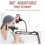 ToSing Adjustable Microphone Stand with Phone Holder  for Karaoke MV Suitable for  Android / IOS Mobile Phone