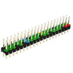 Raspberry Pi GPIO Header Colour-coded for Zero, Zero W, Zero 2 W. 2 x 20