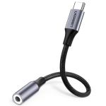 UGREEN UG-30632 USB-C to 3.5mm Adapter - Nylon Covered Aluminum Case - Female Jack