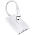 UGREEN CM265 iPad Pro Card Reader USB-C Male  To SD 4.0 UHS-II + TF 4.0, USB-C Card Reader Adapter, White Tranfer Speed up to 266MB/s, Compatible for  iPad Pro 2018, MacBook Pro, Google Pixel