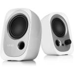 Edifier R12U USB Multimedia PC Speakers - White - USB-powered with 3.5mm AUX input - 4W RMS - Headphone output - Bass reflex port - Compact design